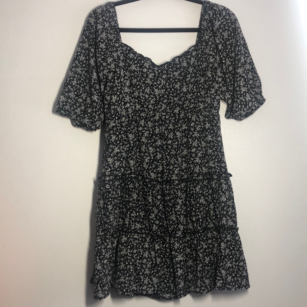 L Love Womens Mini Dress Coastal Floral Flowy Size S